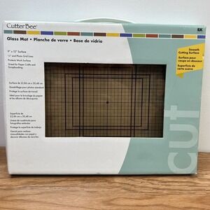 Cutter Bee Smooth Glass Cutting Mat Scrapbooking Paper Crafts 9x12 NEW